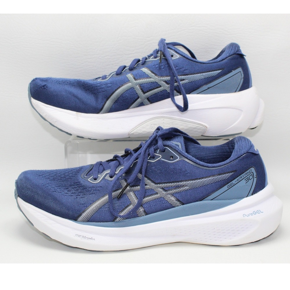 Asics Gel-Kayano 30 Mens Running Shoes Navy Blue Silver 1011B548 Size 9.5